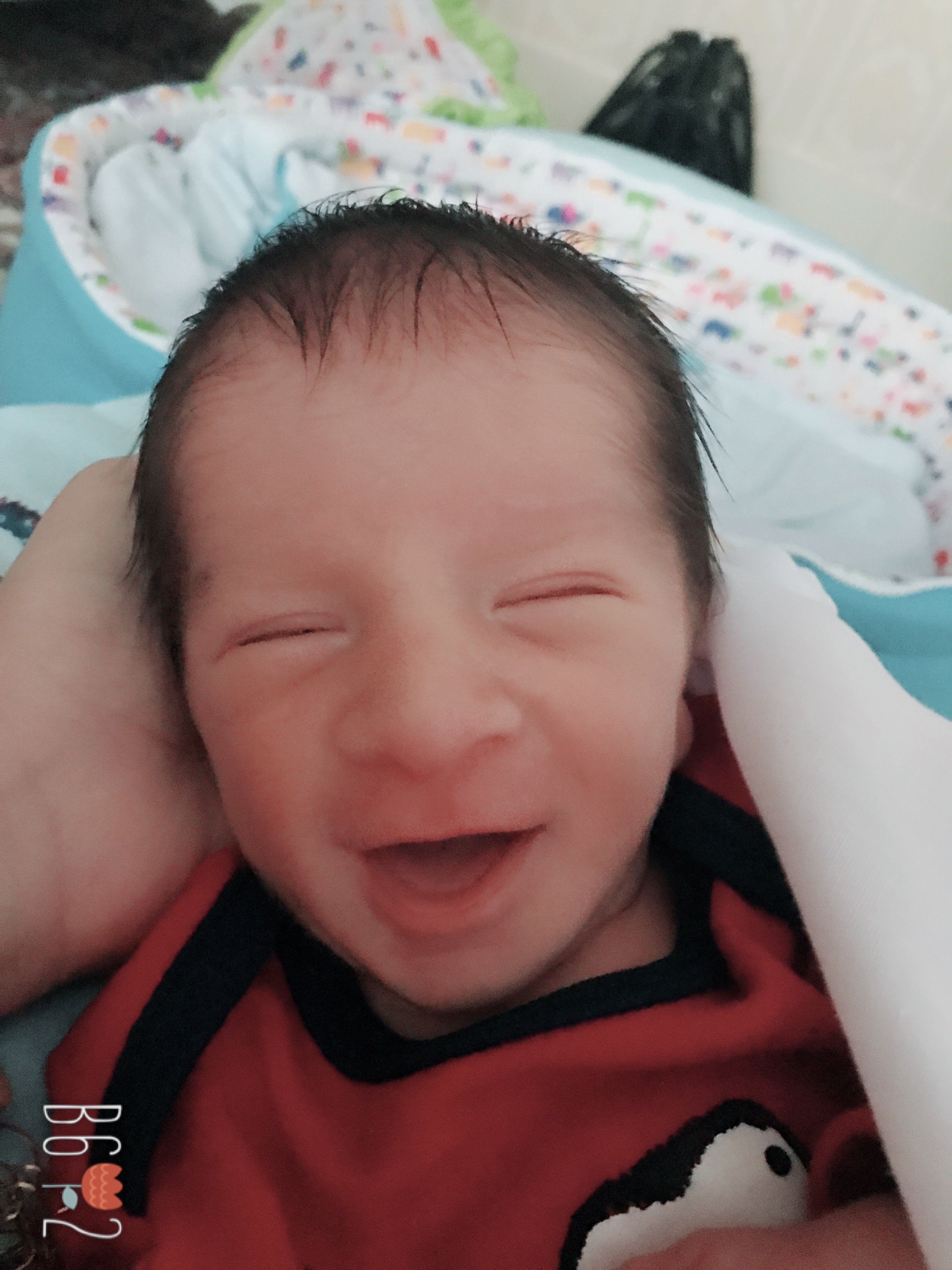 اولین خنده نوزاد برسام شهبازي