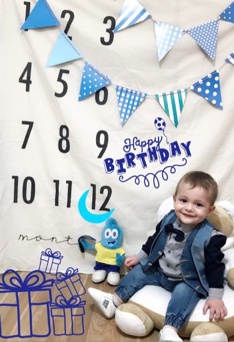 پارچه ماهگرد نوزاد طرح کلاسیک هیراد پورعسگری