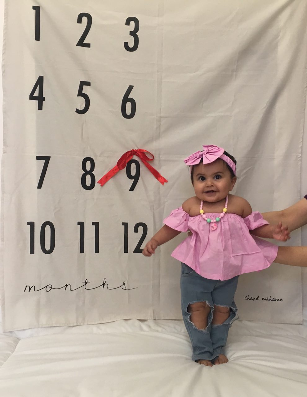 پارچه ماهگرد نوزاد طرح کلاسیک هیراد پورعسگری