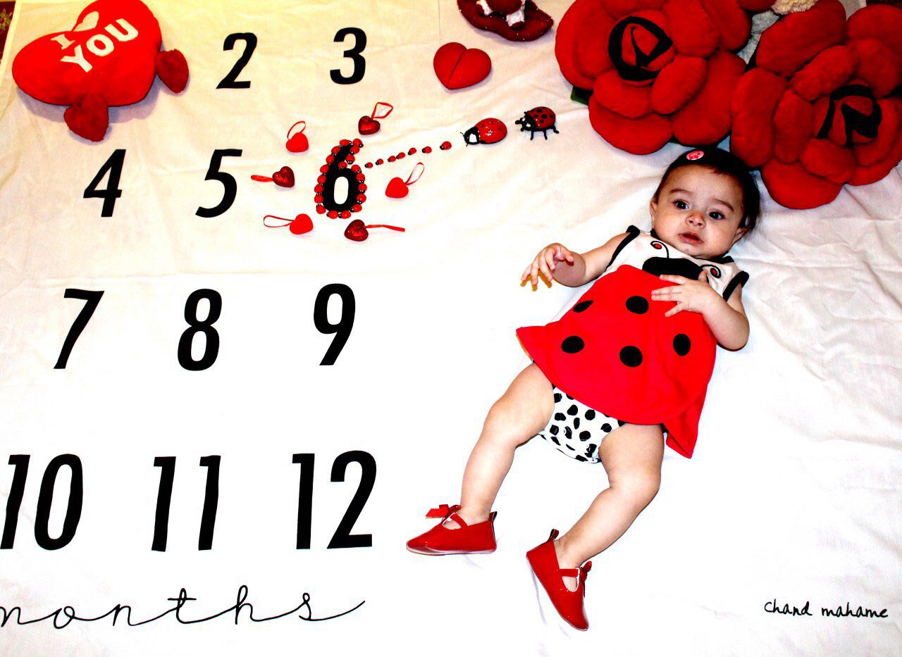 پارچه ماهگرد نوزاد طرح کلاسیک هیراد پورعسگری