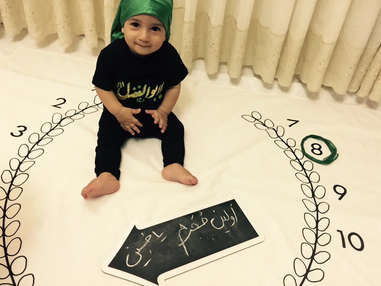 پارچه ماه شمار طرح شاخه زیتون هیراد پورعسگری