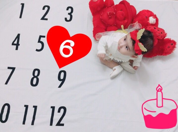 پارچه ماهگرد نوزاد طرح کلاسیک هیراد پورعسگری