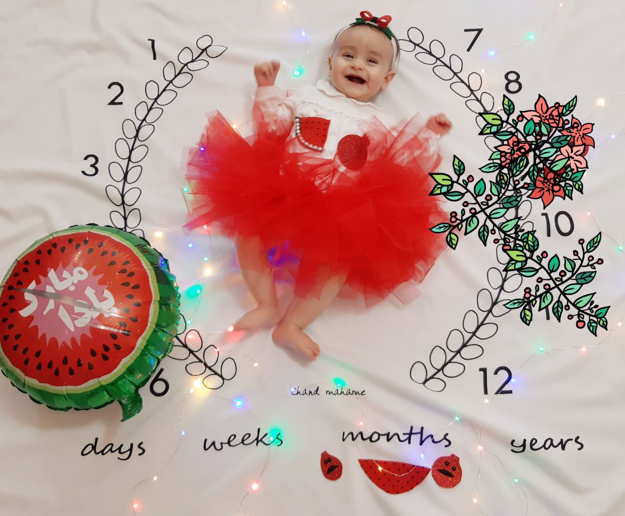 پارچه ماه شمار طرح شاخه زیتون هیراد پورعسگری