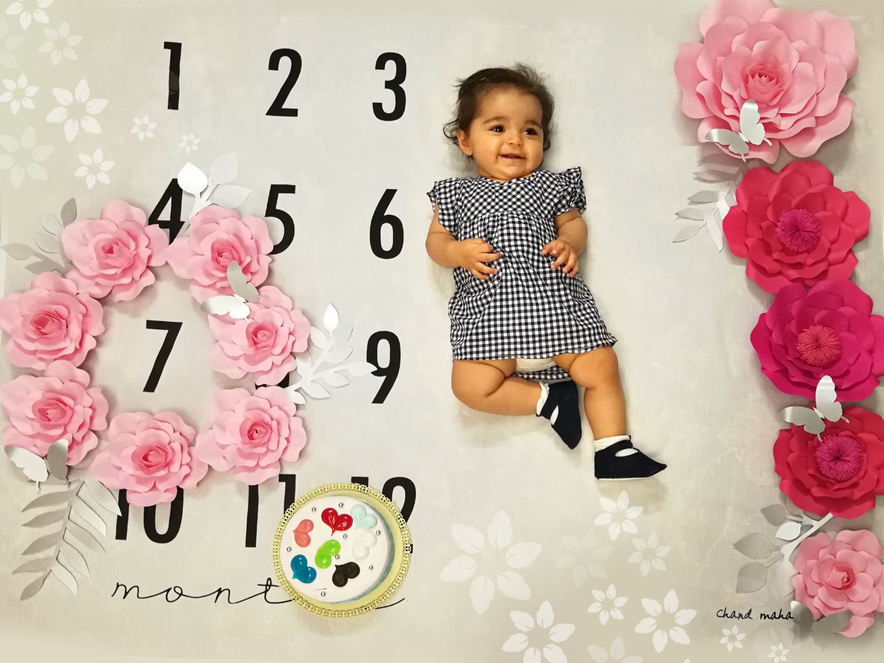 پارچه ماهگرد نوزاد طرح کلاسیک هیراد پورعسگری