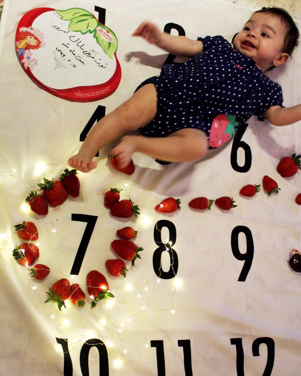 پارچه ماهگرد نوزاد طرح کلاسیک هیراد پورعسگری