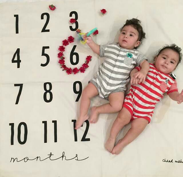 پارچه ماهگرد نوزاد طرح کلاسیک هیراد پورعسگری