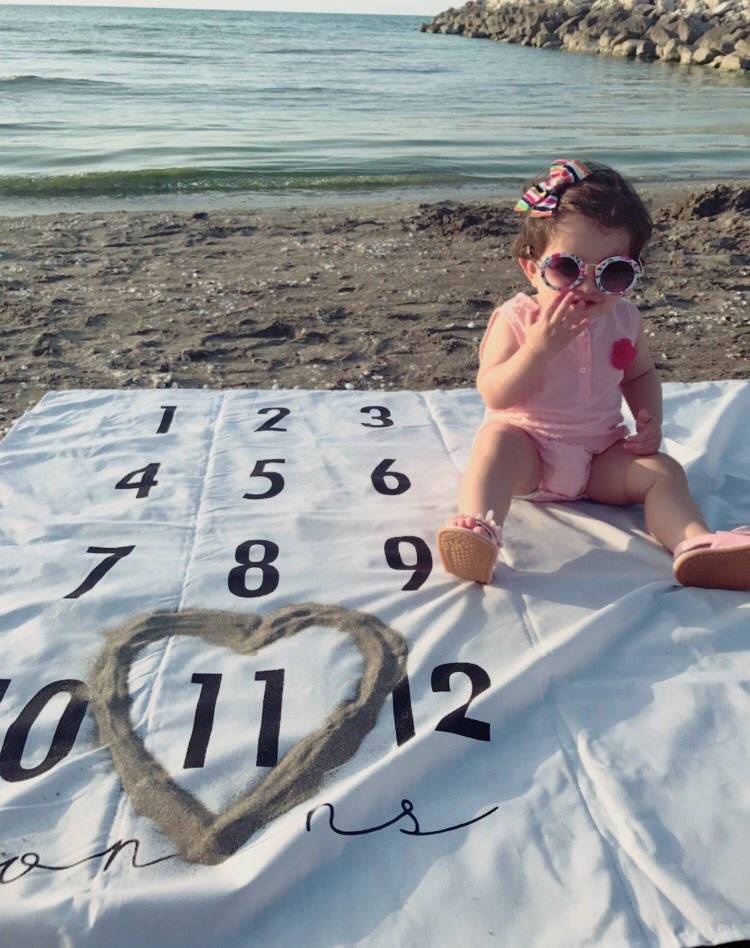 پارچه ماهگرد نوزاد طرح کلاسیک هیراد پورعسگری