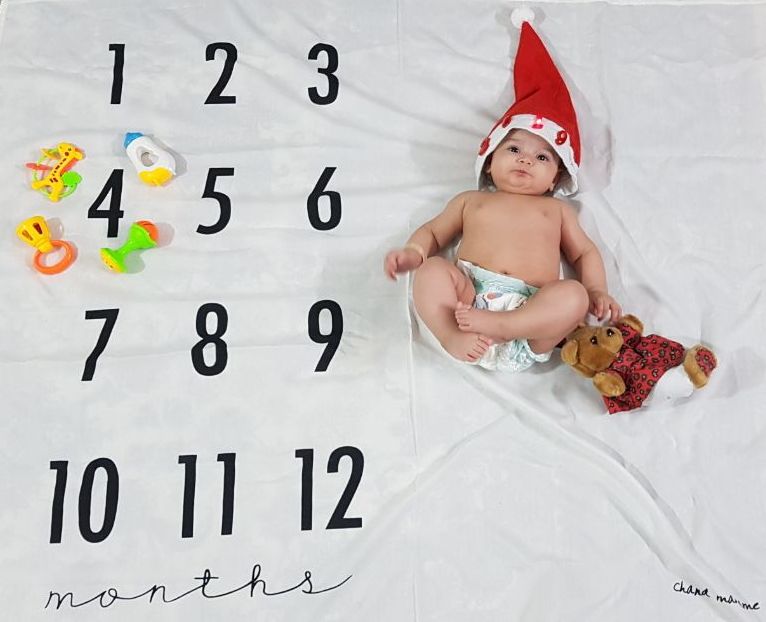 پارچه ماهگرد نوزاد طرح کلاسیک هیراد پورعسگری