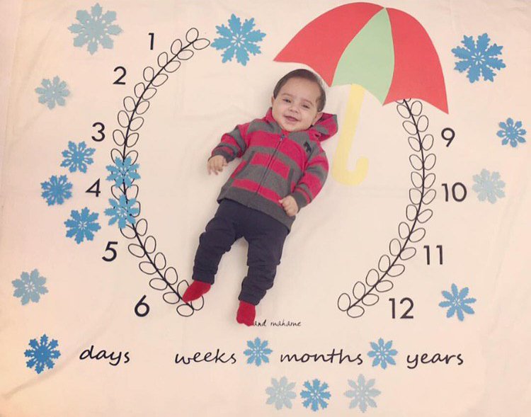 چهار ماهگی نوزاد هیراد پورعسگری