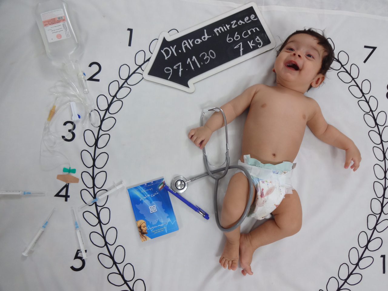 چهار ماهگی نوزاد هیراد پورعسگری