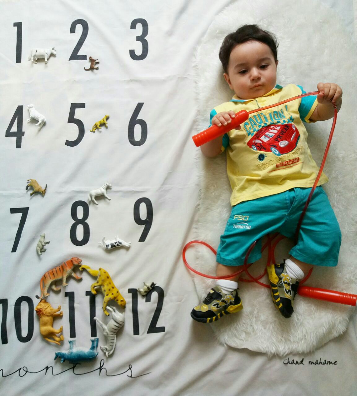 پارچه ماهگرد نوزاد طرح کلاسیک هیراد پورعسگری