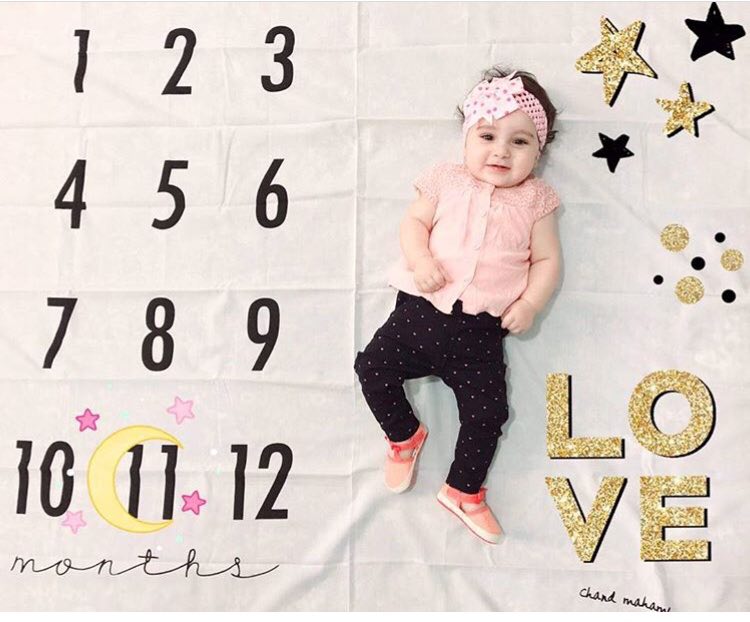 پارچه ماهگرد نوزاد طرح کلاسیک هیراد پورعسگری