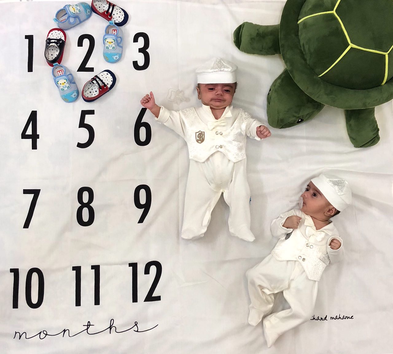 پارچه ماهگرد نوزاد طرح کلاسیک هیراد پورعسگری