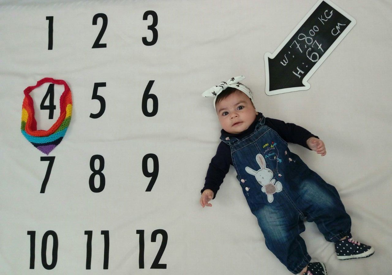 پارچه ماهگرد نوزاد طرح کلاسیک هیراد پورعسگری