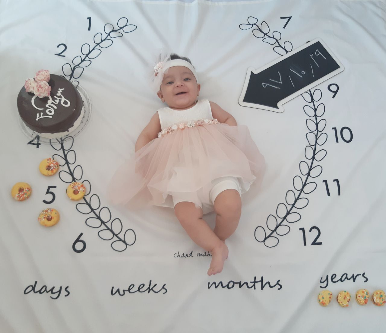 پارچه ماه شمار طرح شاخه زیتون هیراد پورعسگری