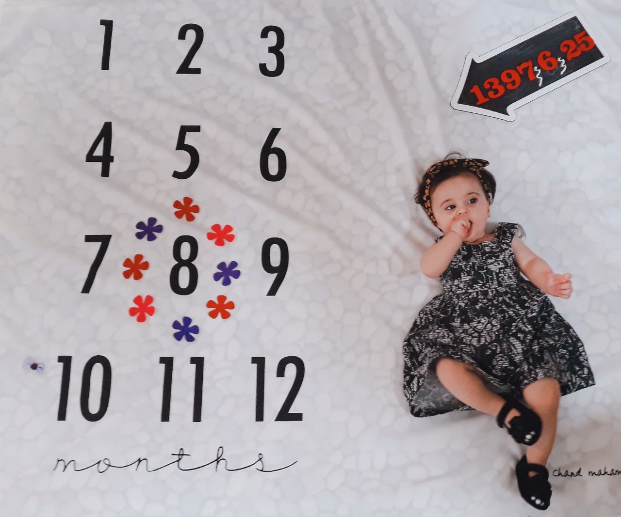 پارچه ماهگرد نوزاد طرح کلاسیک هیراد پورعسگری