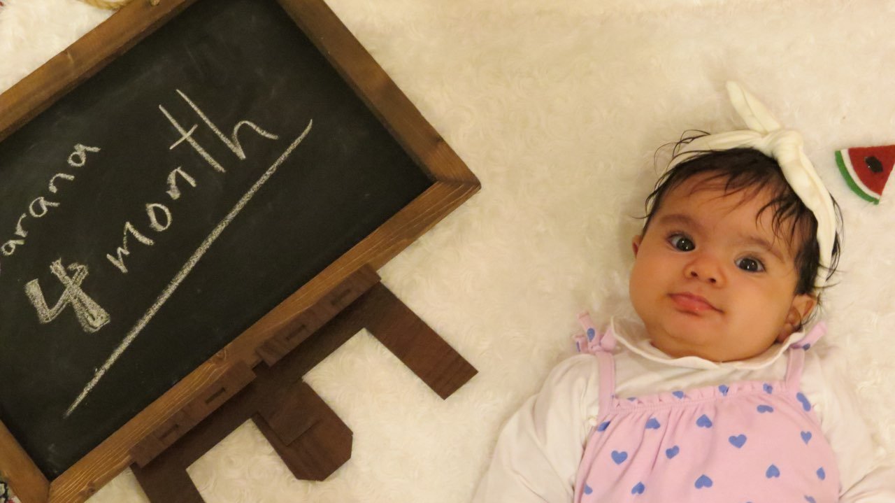 چهار ماهگی نوزاد هیراد پورعسگری