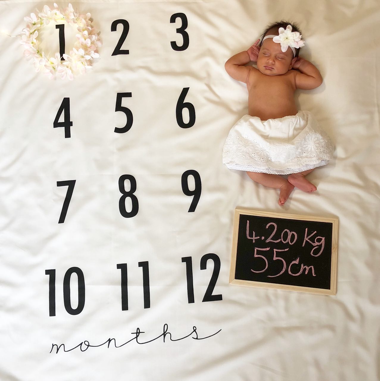 پارچه ماهگرد نوزاد طرح کلاسیک هیراد پورعسگری