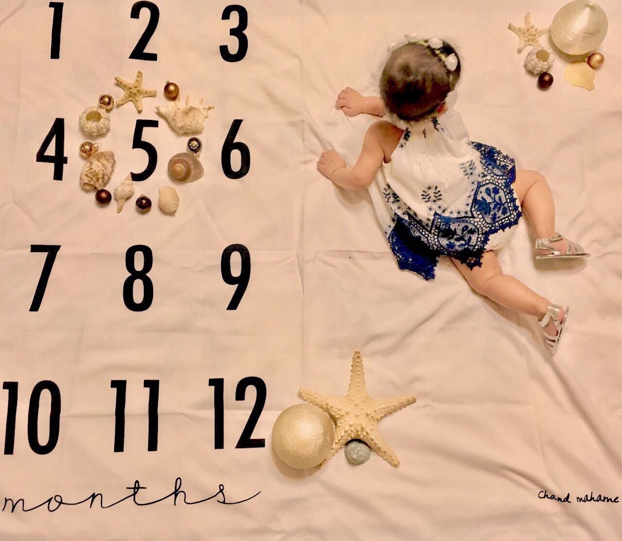 پارچه ماهگرد نوزاد طرح کلاسیک هیراد پورعسگری