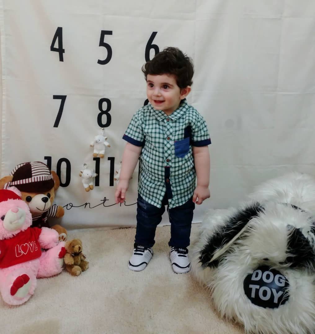 پارچه ماهگرد نوزاد طرح کلاسیک هیراد پورعسگری