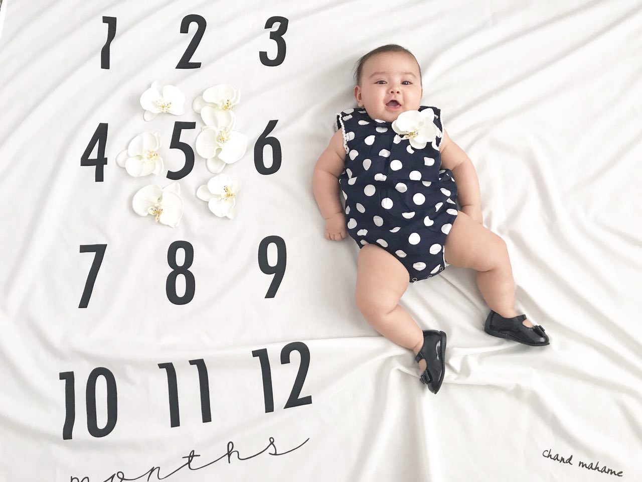 پارچه ماهگرد نوزاد طرح کلاسیک هیراد پورعسگری