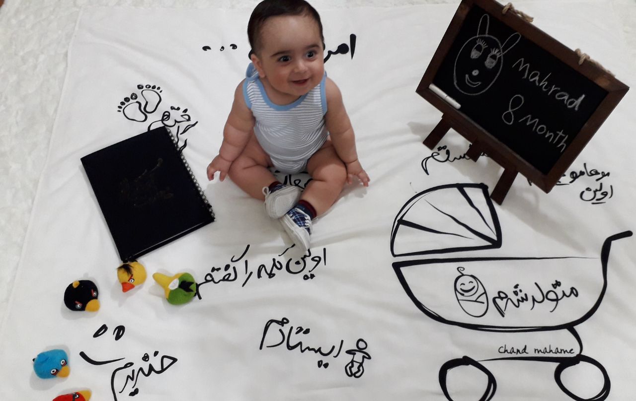 عکس نوزاد پسر هیراد پورعسگری