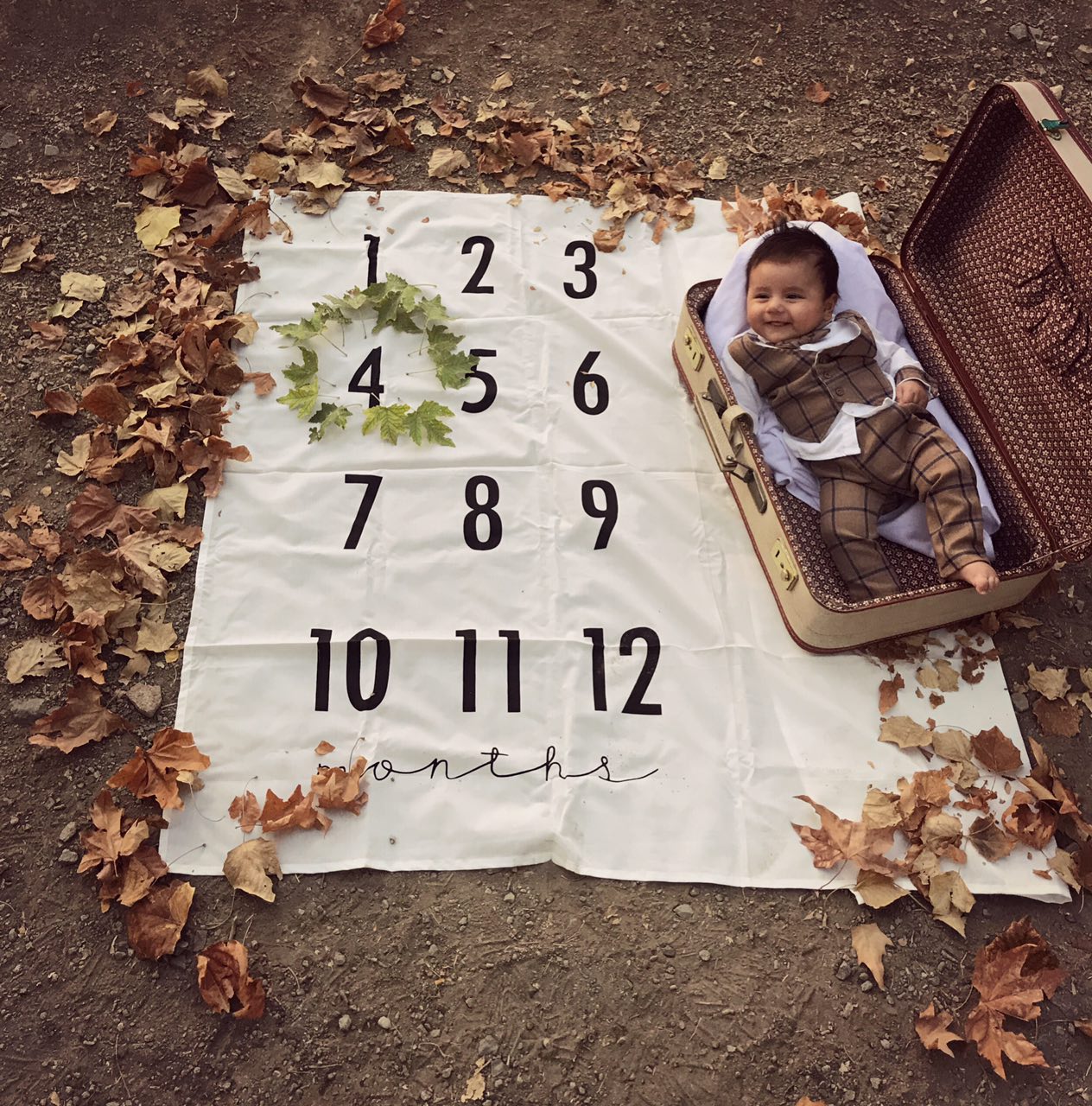 پارچه ماهگرد نوزاد طرح کلاسیک هیراد پورعسگری