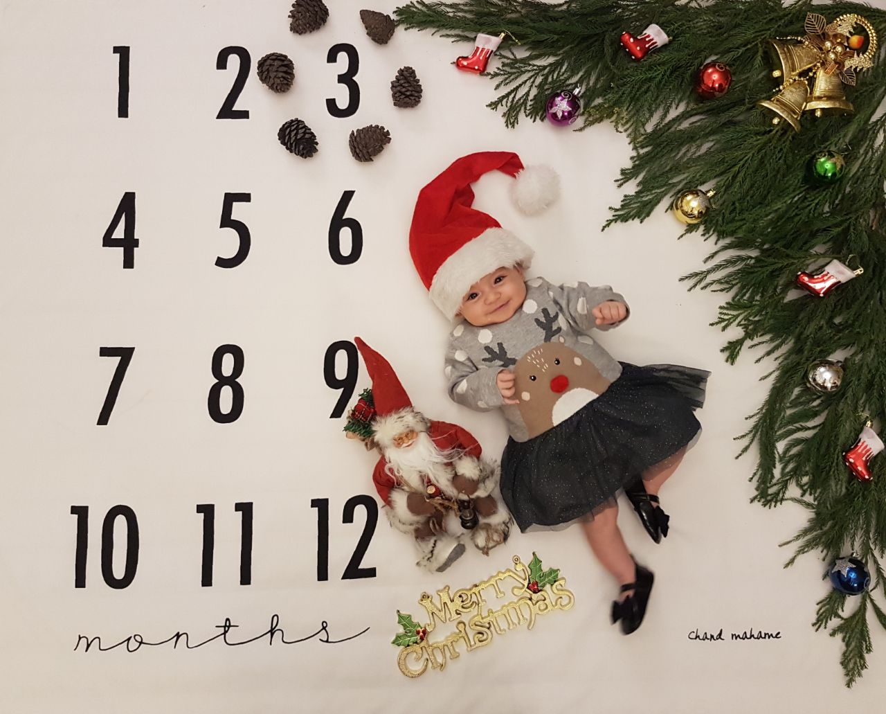 پارچه ماهگرد نوزاد طرح کلاسیک هیراد پورعسگری