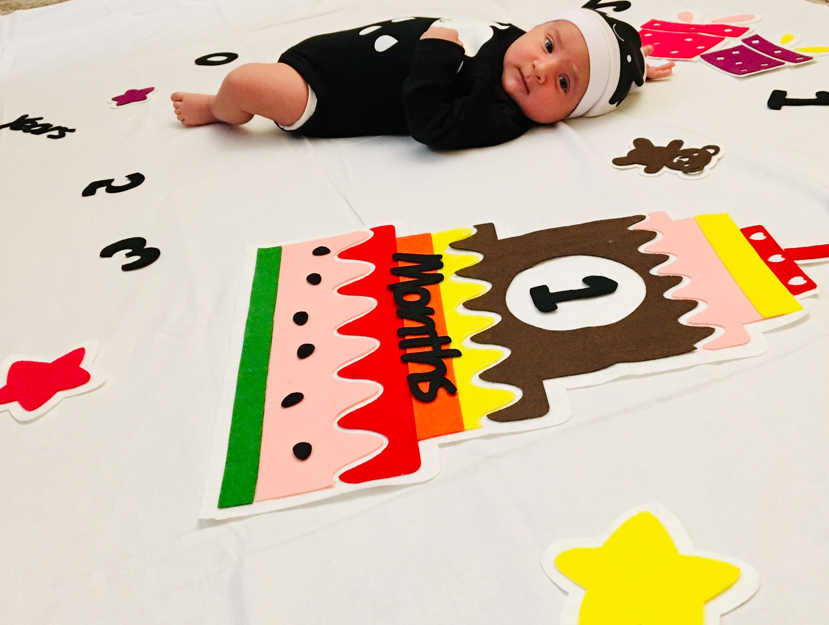 کیک ماهگرد تولد شاهان كاظمي