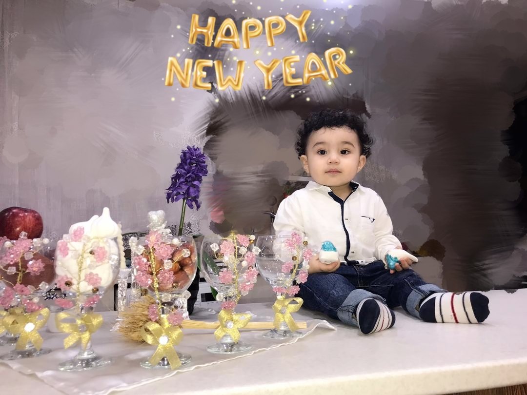 تم عکس بهاری کودک آدرین معروفی