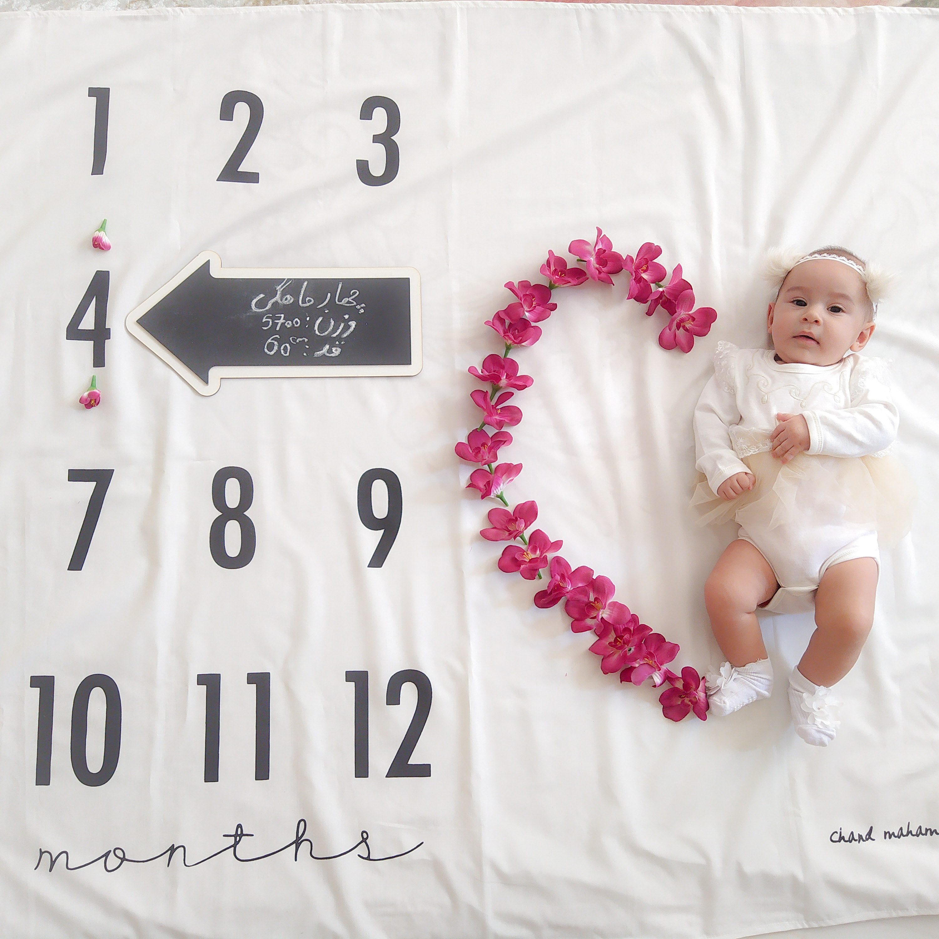 چهار ماهگی نوزاد مه یاس فلاح