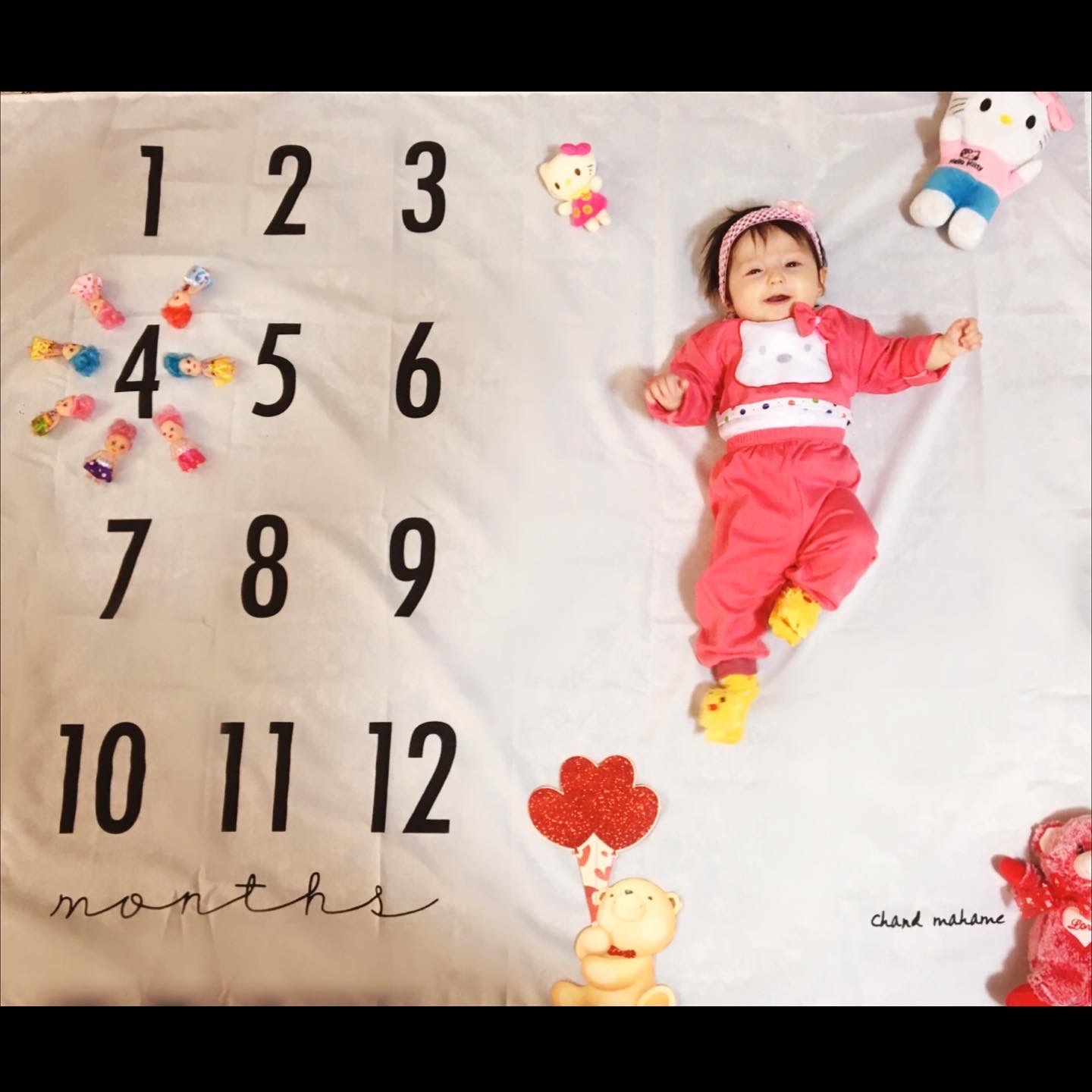 پارچه ماهگرد نوزاد طرح کلاسیک سلین هاشمی اصل