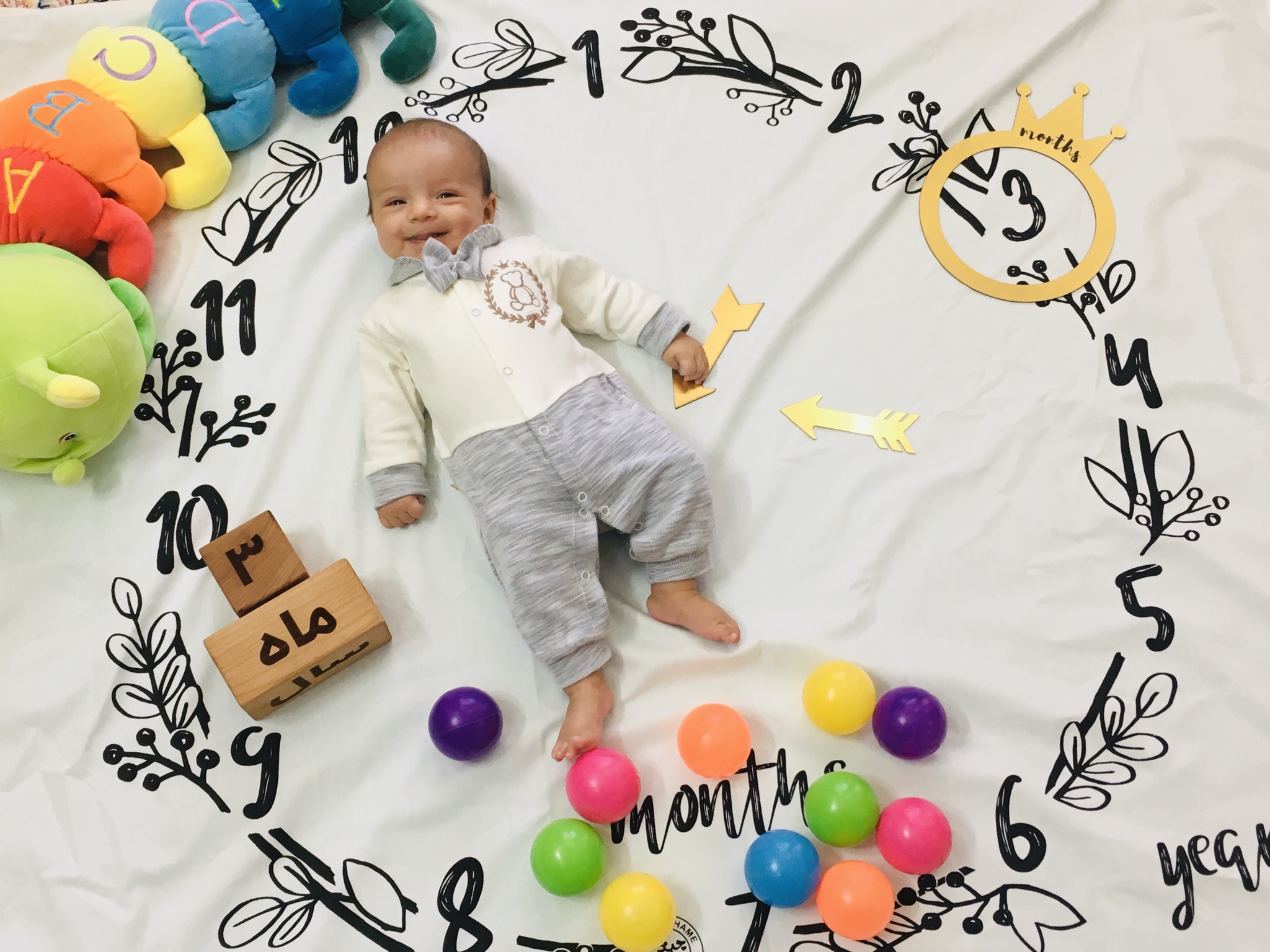 سه ماهگی نوزاد سامیار صاحبی