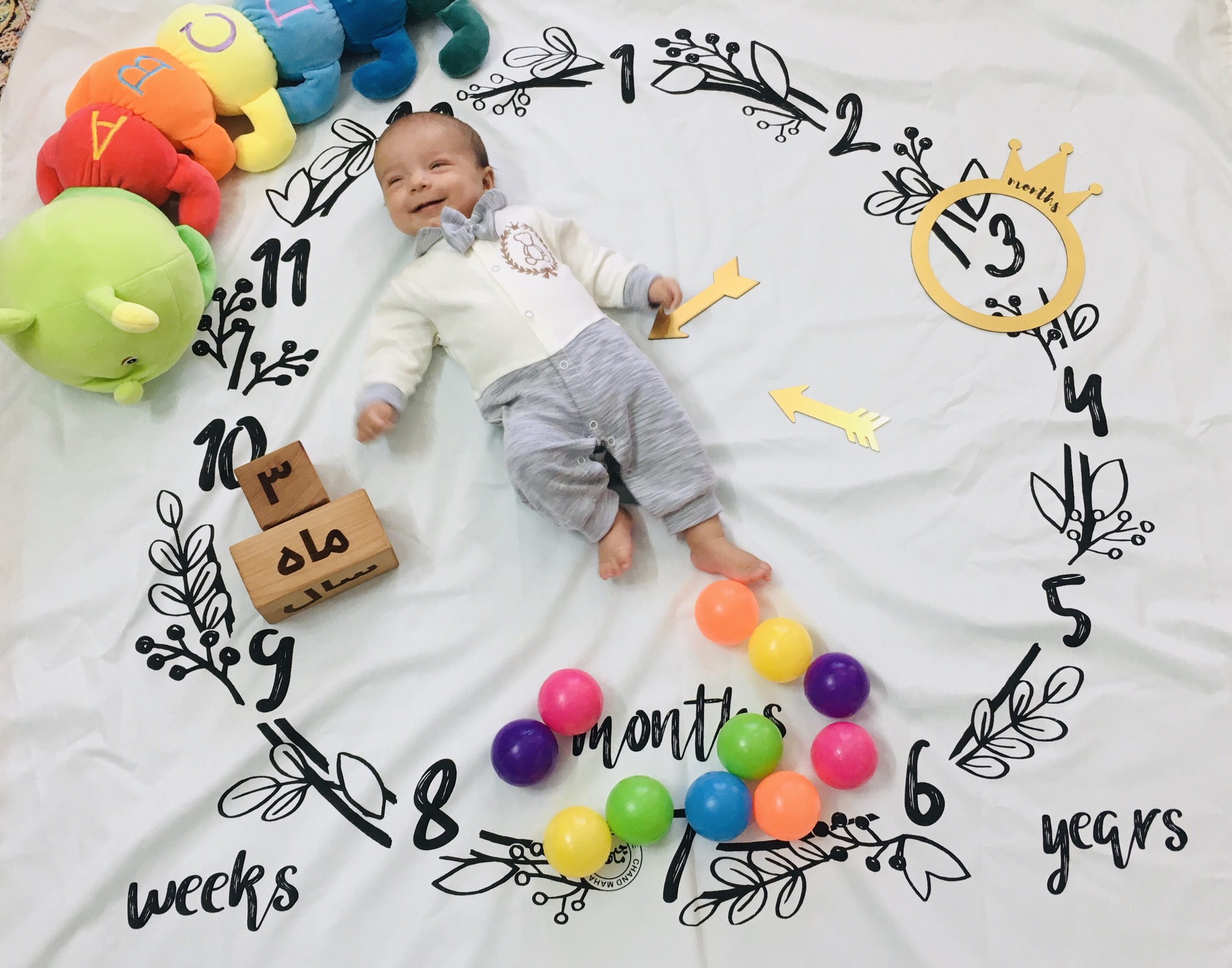 سه ماهگی نوزاد سامیار صاحبی