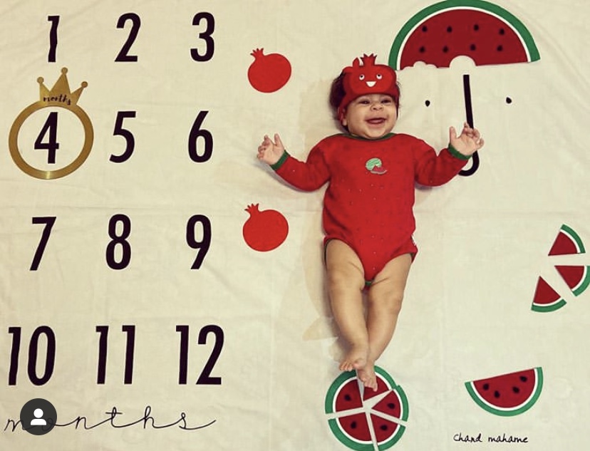 چهار ماهگی نوزاد نیوان حسینی نقوی