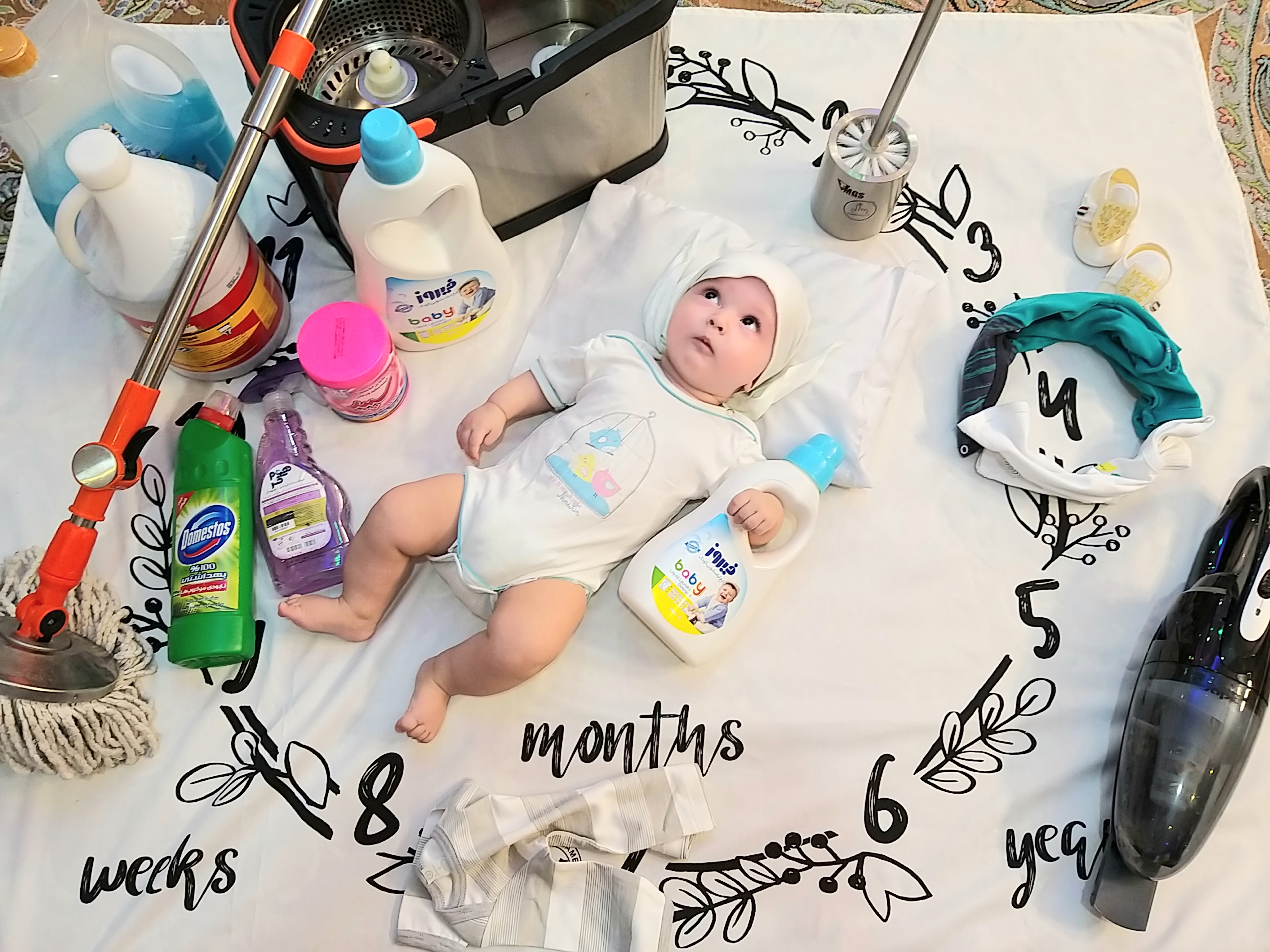 پارچه ماهگرد طرح حلقه تمشک محمدحسام