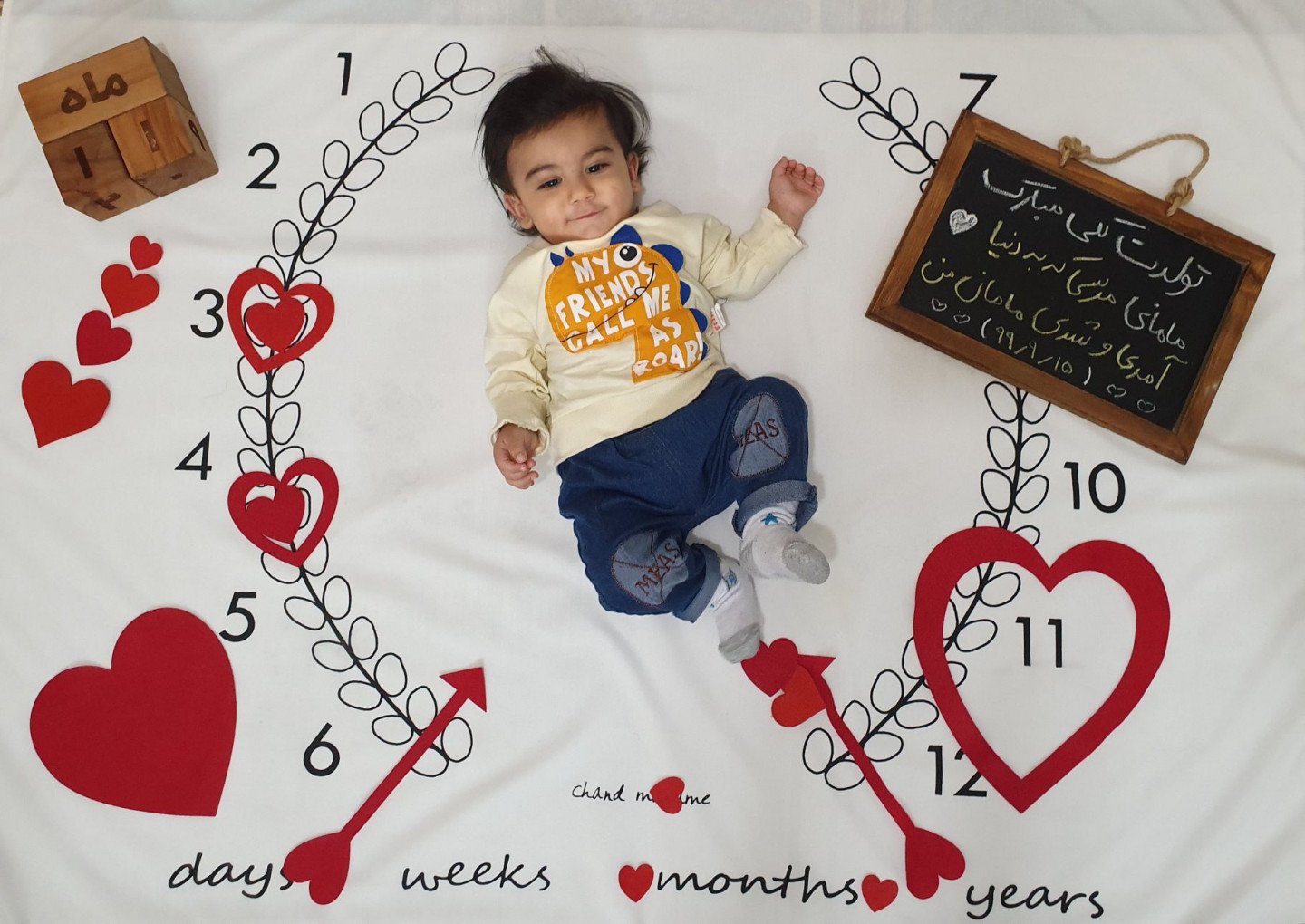 یازده ماهگی نوزاد رادین و آیلین اسکندرزاده