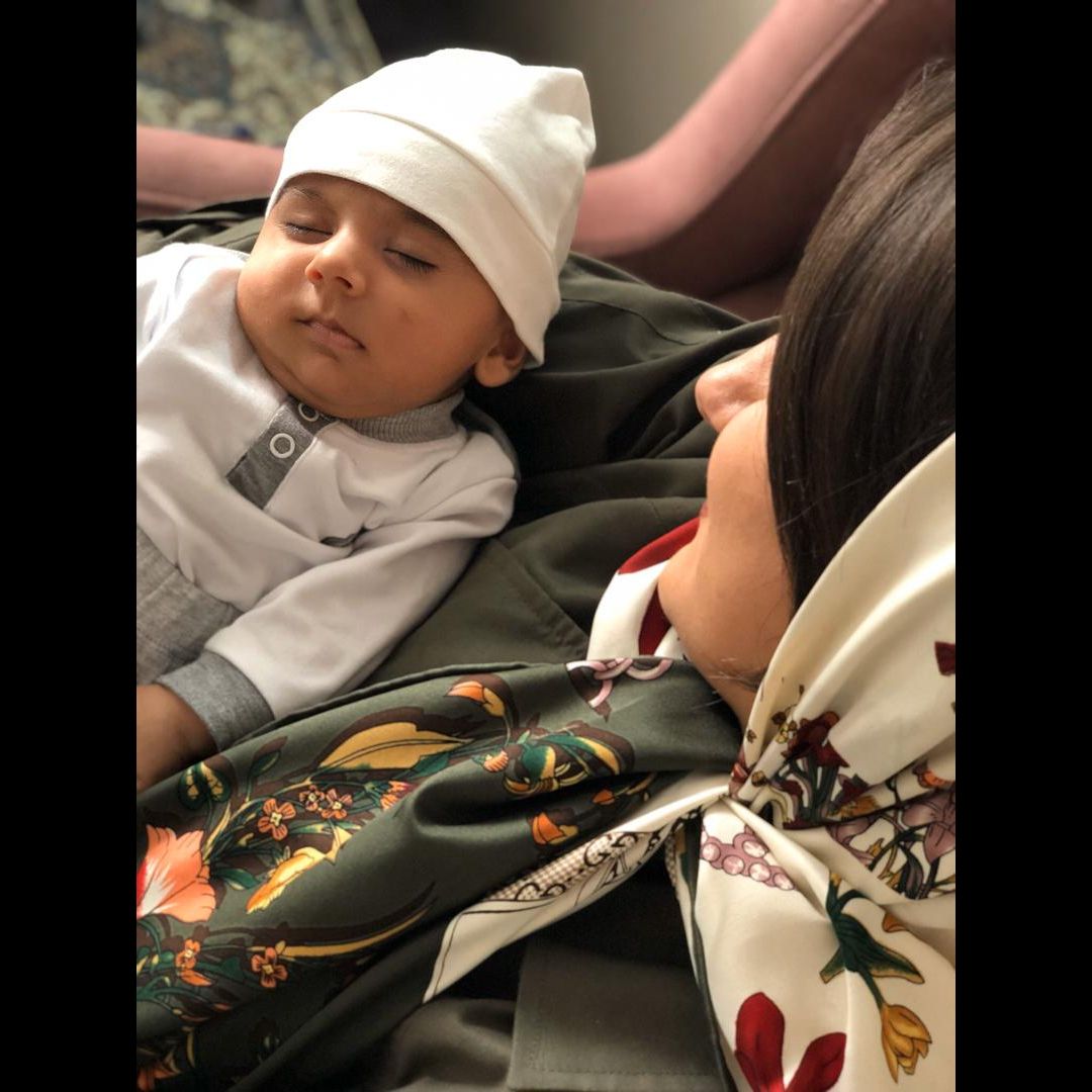 عکس مادر و کودک رادین و آیلین اسکندرزاده