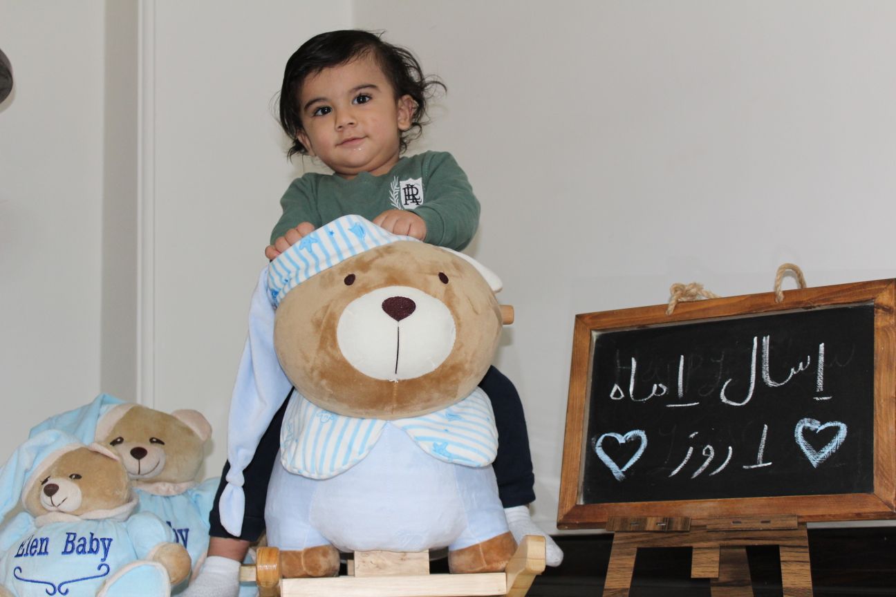 دوازده ماهگی نوزاد رادین و آیلین اسکندرزاده