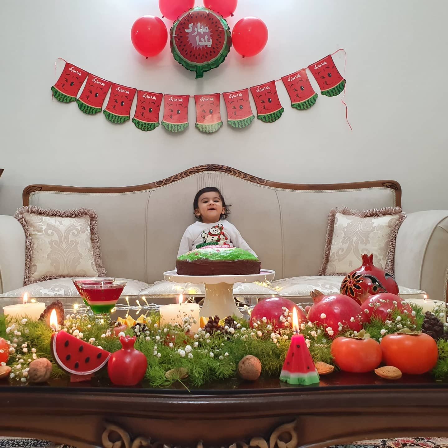 شب یلدا کودک رادین و آیلین اسکندرزاده