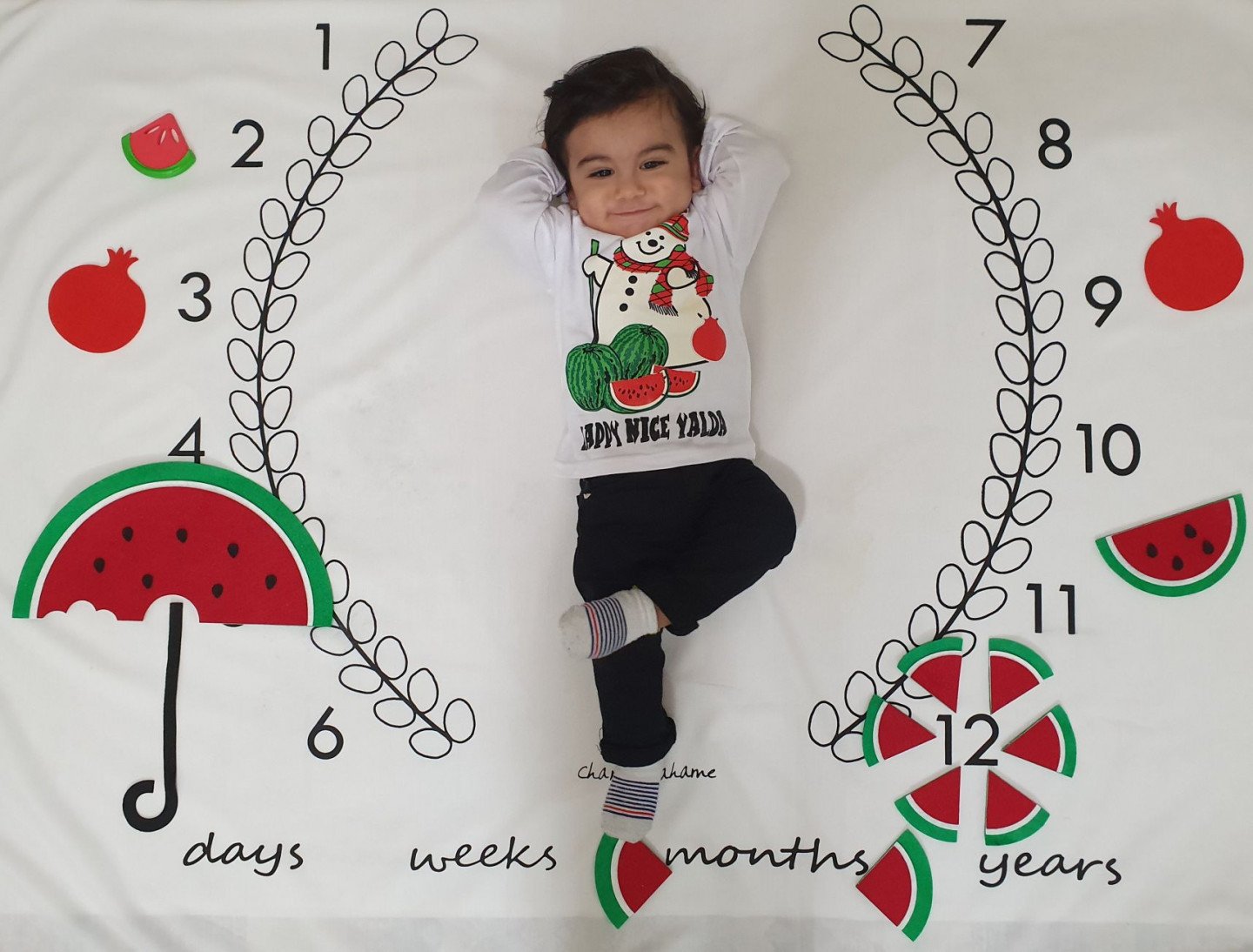 دوازده ماهگی نوزاد رادین و آیلین اسکندرزاده