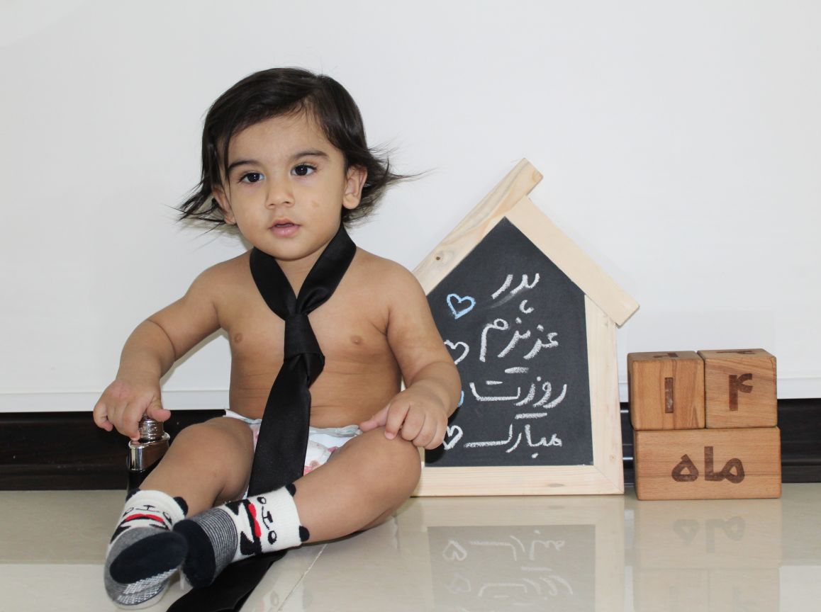چهارده ماهگی_کودک رادین و آیلین اسکندرزاده