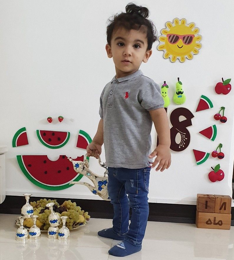 هجده ماهگی کودک رادین و آیلین اسکندرزاده