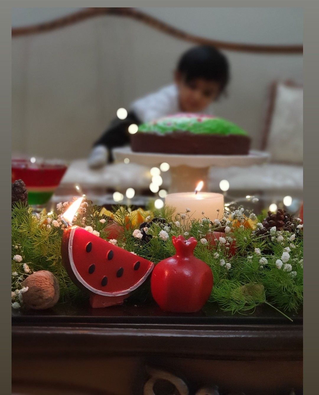 شب یلدا کودک رادین و آیلین اسکندرزاده