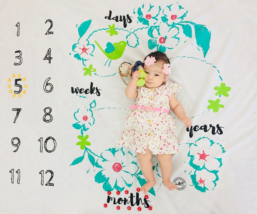 پارچه ماهگرد طرح ونوس رنگی زهراجهاد