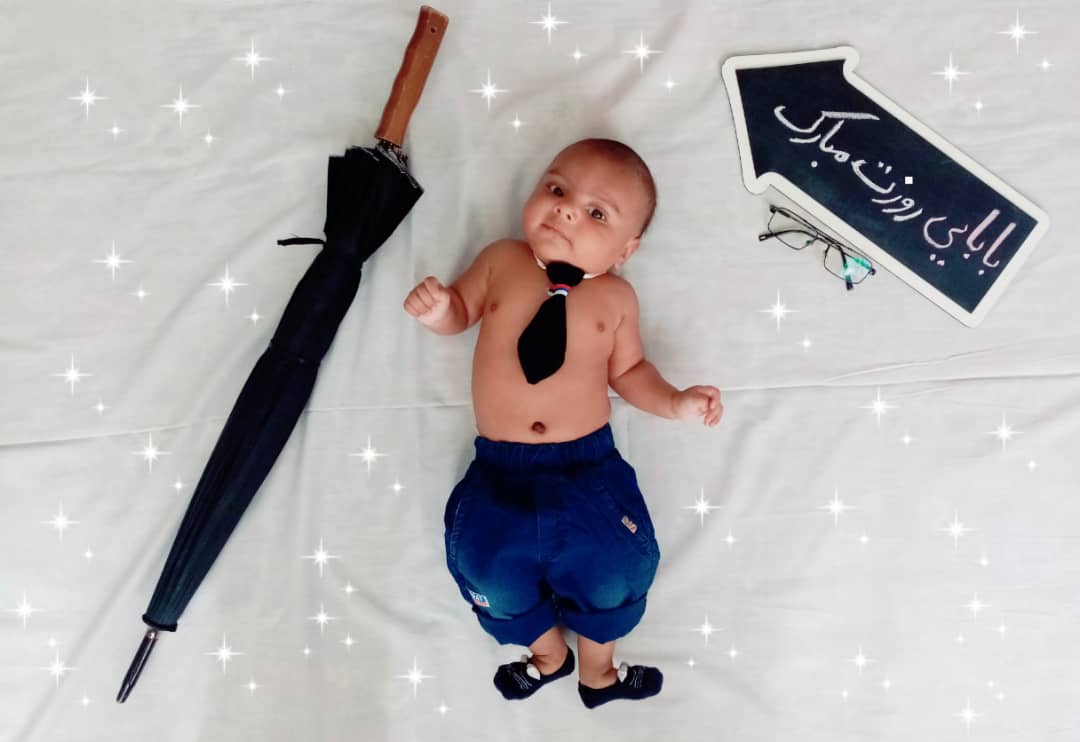 دو ماهگی نوزاد آدریان آزادیان