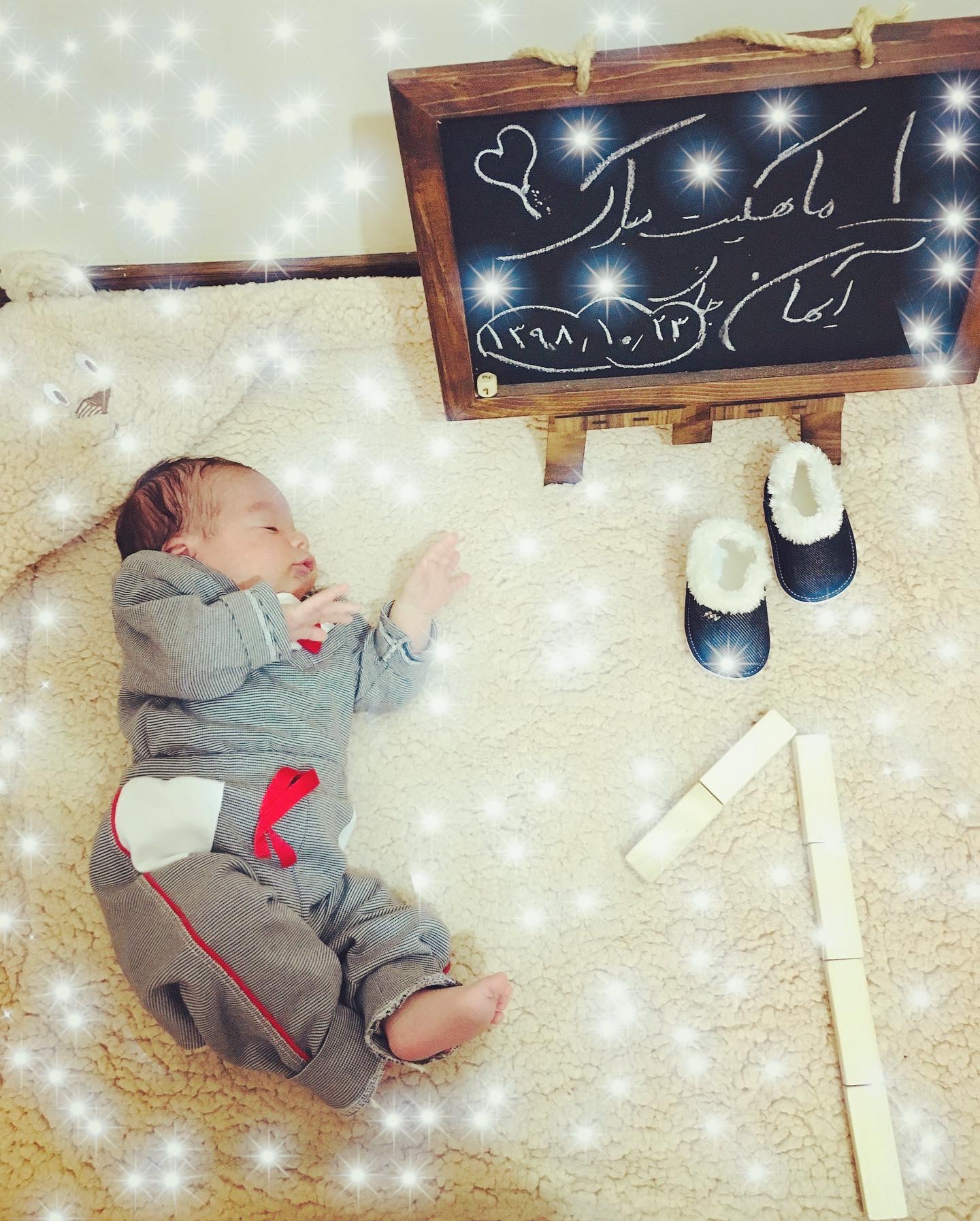 عکس مادر و کودک آیهان محققی