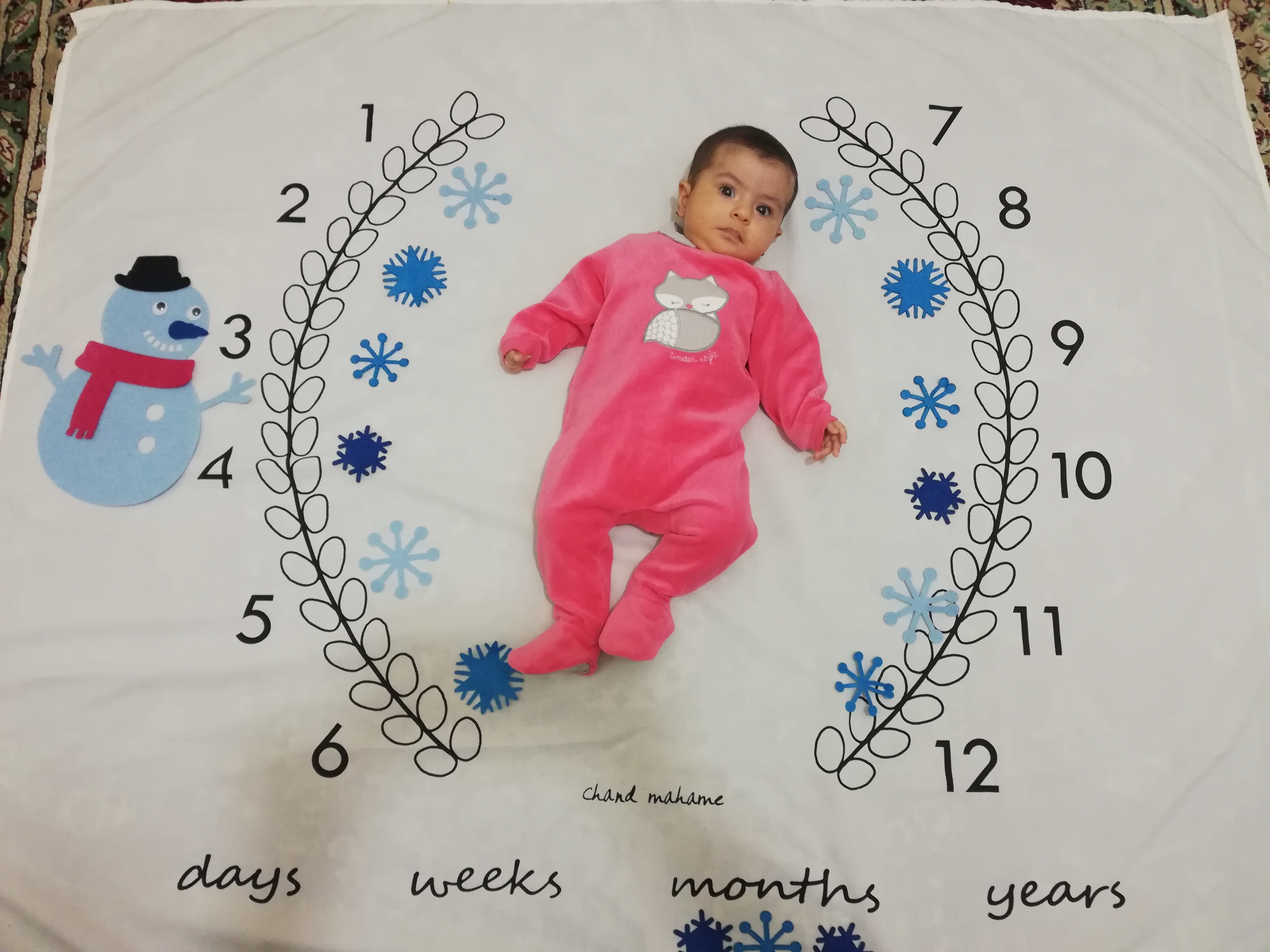 سه ماهگی نوزاد مائده عسگری