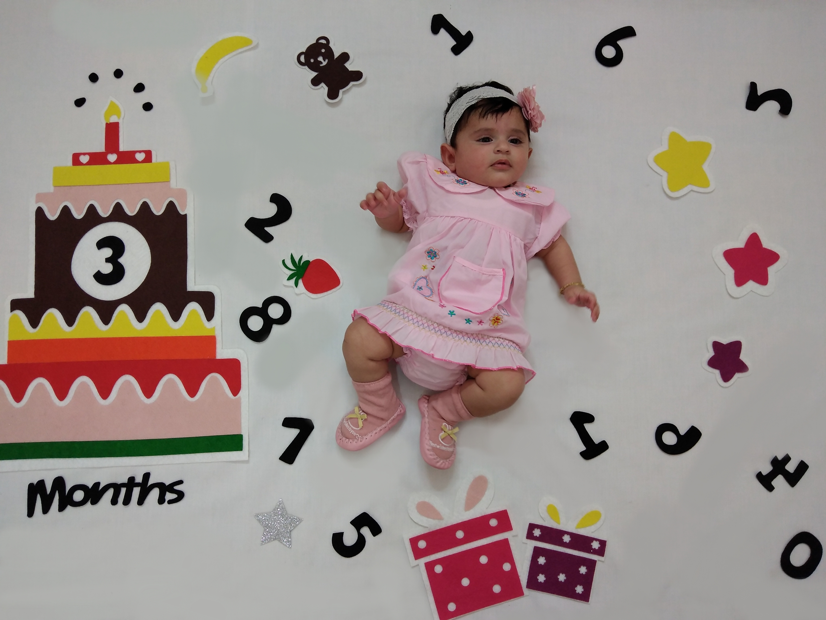 کیک ماهگرد تولد یامین السادات خانقائی