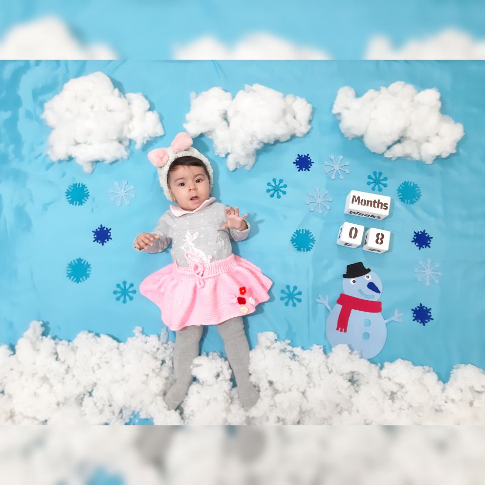 تم عکس زمستانی نوزاد ارغوان ترابیان